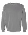 Sweatshirt teint dans la masse Gris