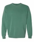 Sweatshirt teint dans la masse Vert clair