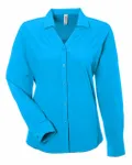 Chemise Marina à manches longues Ultra UVP® pour femmes Bleu électrique