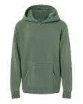Youth Midweight Pigment-Dyed Hooded Sweatshirt Pigment Alpine Green