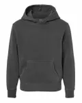 Youth Midweight Pigment-Dyed Hooded Sweatshirt Pigment Black