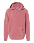 Youth Midweight Pigment-Dyed Hooded Sweatshirt Pigment Maroon