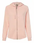 Sweatshirt à capuche zippé California Wave Wash pour femme Fard à joues