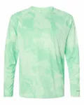 Cabo Camo Performance Long Sleeve T-Shirt Mint Green
