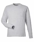 T-Shirt unisexe à manches longues avec poche Blazer gris chiné/bleu
