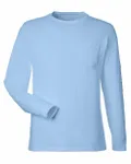 T-Shirt unisexe à manches longues avec poche Blazer bleu/noir de jais