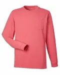 T-Shirt unisexe à manches longues avec poche Blazer rouge/bleu Jetty