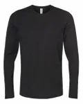 T-Shirt unisexe à manches longues en coton de qualité supérieure NOIR
