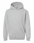 Youth Hooded Sweatshirt Heather Grey