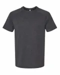 Bella + Canvas - T-shirt raglan CVC chiné pour hommes Gris foncé chiné