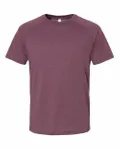Bella + Canvas - T-shirt raglan CVC chiné pour hommes Heather Maroon