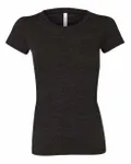 Bella + Canvas - T-shirt à manches courtes en Triblend pour dames Fusain Noir Triblend
