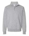Unisex Powerblend Quarter-Zip Pullover Light Steel
