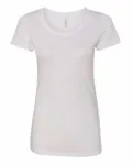 Bella + Canvas - T-shirt à manches courtes en Triblend pour dames Triblend blanc uni