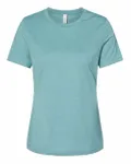 Bella + Canvas - t-shirt à manches courtes pour dames - Relaxed Heather CVC Heather Blue Lagoon