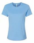 Bella + Canvas - t-shirt à manches courtes pour dames - Relaxed Heather CVC Heather Carolina Blue