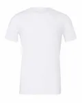 Bella + Canvas Unisex Heather CVC T-Shirt Solid White Blend