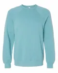 Bella + Canvas Unisex Sponge Fleece Crewneck Sweatshirt Heather Blue Lagoon