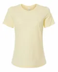 Bella + Canvas - t-shirt à manches courtes pour dames - Relaxed Heather CVC Heather Vanille française