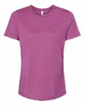 Bella + Canvas - t-shirt à manches courtes pour dames - Relaxed Heather CVC Heather Magenta