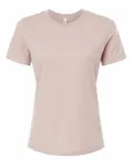Bella + Canvas - t-shirt à manches courtes pour dames - Relaxed Heather CVC Gravier Rose Heather