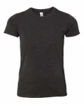 Bella + Canvas - T-shirt à manches courtes en Triblend pour les jeunes Fusain Noir Triblend