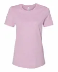 Bella + Canvas - t-shirt à manches courtes pour dames - Relaxed Heather CVC Heather Prism Lilas