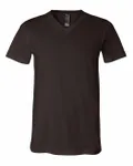Bella + Canvas Unisex Jersey Short-Sleeve V-Neck T-Shirt Brown