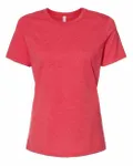 Bella + Canvas - t-shirt à manches courtes pour dames - Relaxed Heather CVC Rouge bruyère