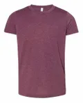 Bella + Canvas - T-shirt à manches courtes en Triblend pour les jeunes Marron Triblend
