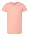 Bella + Canvas - T-shirt à manches courtes en Triblend pour les jeunes Triblend pêche