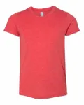Bella + Canvas - T-shirt à manches courtes en Triblend pour les jeunes Triblend rouge
