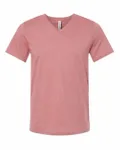 Bella + Canvas Unisex Jersey Short-Sleeve V-Neck T-Shirt Mauve