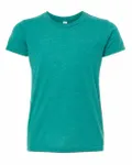 Bella + Canvas - T-shirt à manches courtes en Triblend pour les jeunes Triblend sarcelle