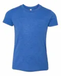 Bella + Canvas - T-shirt à manches courtes en Triblend pour les jeunes True Royal Triblend
