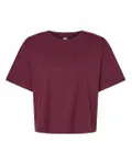 American Apparel - T-shirt boxy en jersey fin pour dames Bourgogne