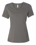 Bella + Canvas - t-shirt à col en V en jersey décontracté pour dames Asphalte