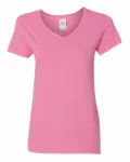 Gildan Ladies' Heavy Cotton V-Neck T-Shirt Azalea