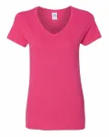 Gildan Ladies' Heavy Cotton V-Neck T-Shirt Heliconia