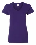 Gildan Ladies' Heavy Cotton V-Neck T-Shirt PURPLE