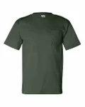 Bayside Adult - t-shirt à poche, 100 % coton, 173 g Vert forêt