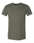 Bella + Canvas Unisex Heather CVC T-Shirt Heather Military Green