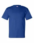 Bayside Adult - t-shirt à poche, 100 % coton, 173 g BLEU ROYAL