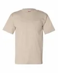 Bayside Adult - t-shirt à poche, 100 % coton, 173 g SABLES