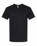 American Apparel - T-shirt unisexe CVC à col en V NOIR