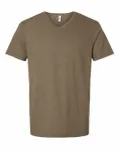 American Apparel - T-shirt unisexe CVC à col en V Heather Army