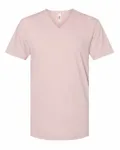 American Apparel - T-shirt unisexe CVC à col en V Heather Blush