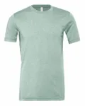Bella + Canvas Unisex Heather CVC T-Shirt Heather Prism Dusty Blue