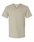 American Apparel - T-shirt unisexe CVC à col en V Kaki chiné