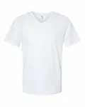 American Apparel - T-shirt unisexe CVC à col en V BLANC